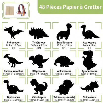 Kit Créations Dinosaures magiques Arc-en-Ciel